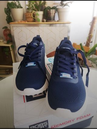 Zapatillas Skechers Bobs Sport Azul