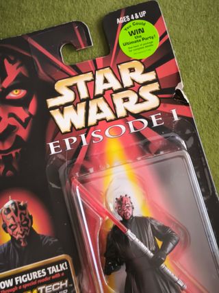 Star Wars Darth Maul Figura 3.75 con CommTech Chip
