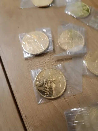 14 Medallas Bañadas en Oro Juegos Olímpicos