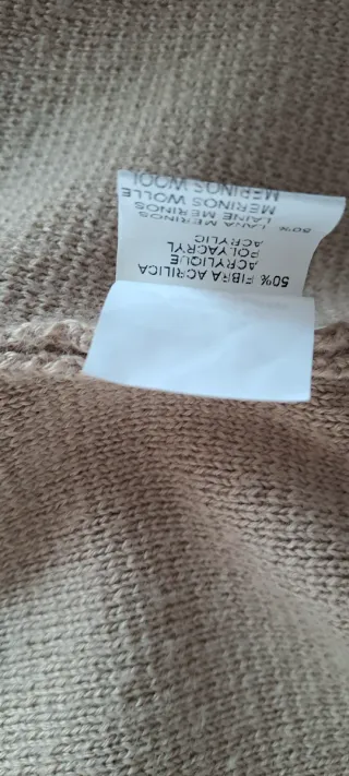 Cappotto in lana merino beige maniche a chimono