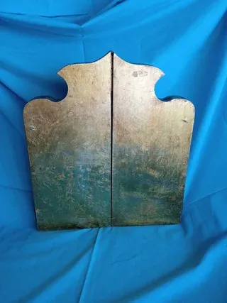 Trittico religioso in legno