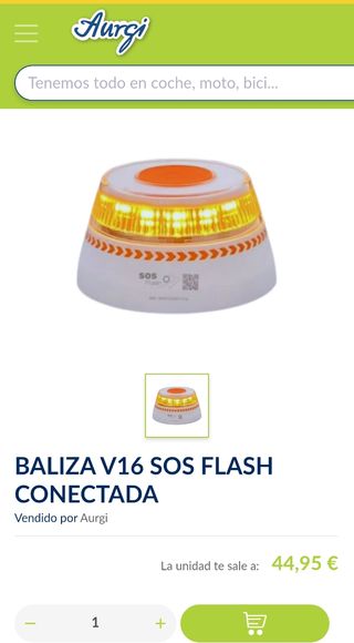 Baliza V16 SOS Flash Geolocalizada