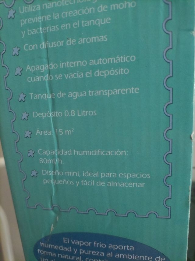 Humidificador Ultrasónico LED Azul