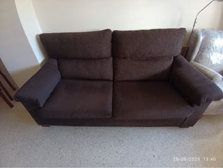 Conjunto de 2 sofás de tela