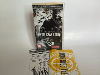 Caja y manual Metal Gear Solid Peace Walker PSP