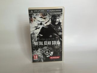 Caja y manual Metal Gear Solid Peace Walker PSP