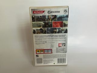 Caja y manual Metal Gear Solid Peace Walker PSP