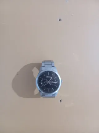 Reloj Lotus Hombre Negro/Plata
