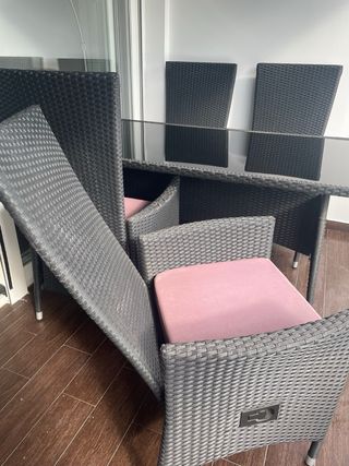 Conjunto mesa y sillones jardín/terraza
