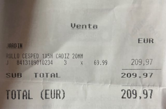 Hierba Artificial 20mm