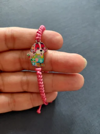 Bracciale per bambini multicolore a forma di cucciolo