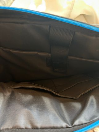 Funda maletín para portátil gris y azul