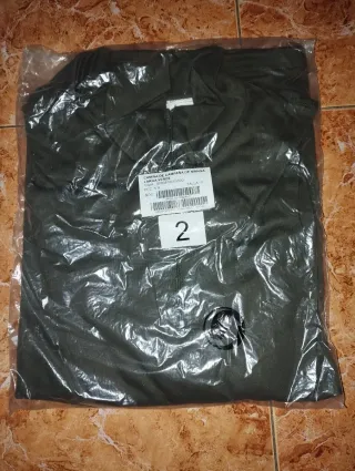 Camiseta militar manga larga verde Talla P