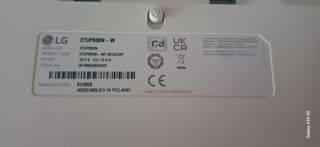 Monitor LG 27UP850N-W UHD IPS USB-C PD 90W