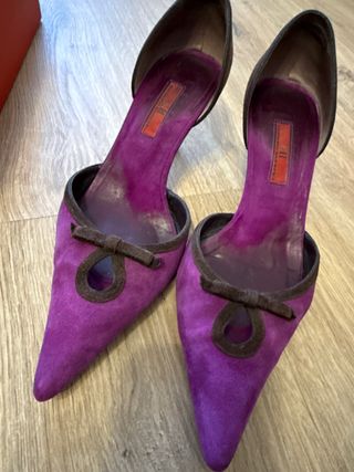 Zapatos de Salón Carolina Herrera Morado/Marrón