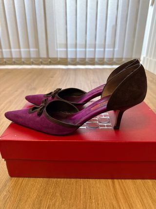 Zapatos de Salón Carolina Herrera Morado/Marrón