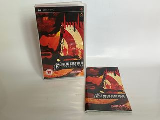Caja y manual Metal Gear Solid Portable Ops PSP