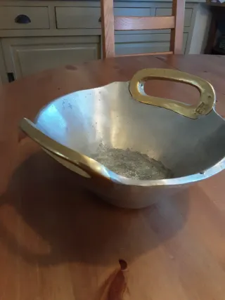 Centro de mesa vintage metal de David Marshal