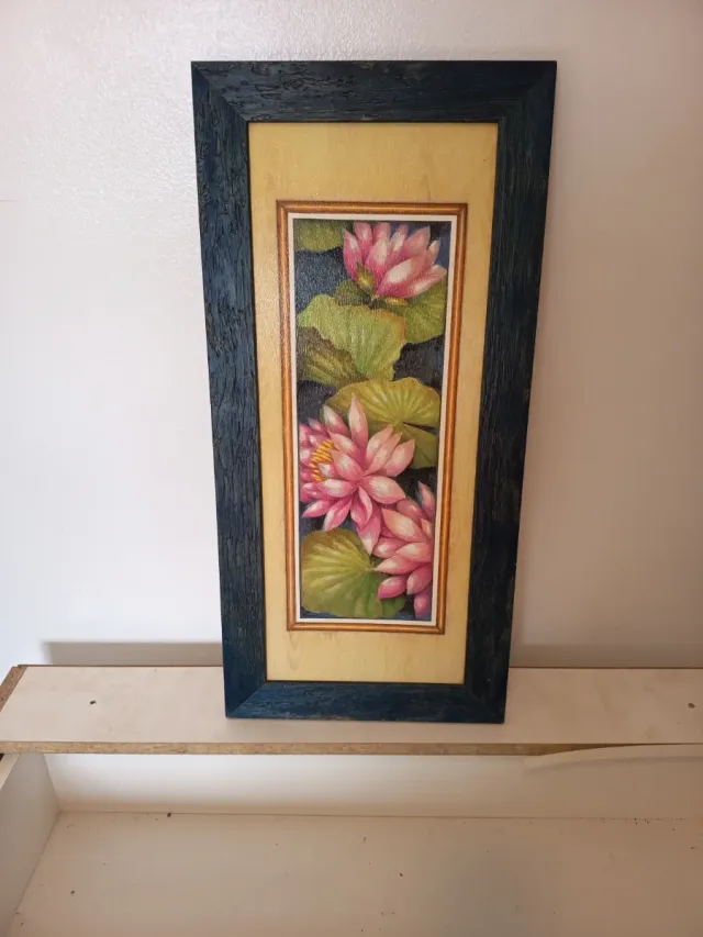 Cuadro de flores de loto