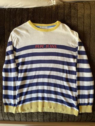 Jersey Pepe Jeans Rayas Azul y Blanco
