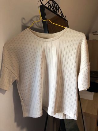 Top Oversize Beige Lefties Talla XS