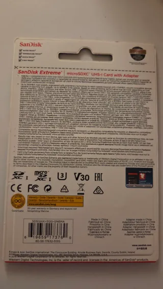 MicroSD SanDisk Extreme 512GB + Adaptador