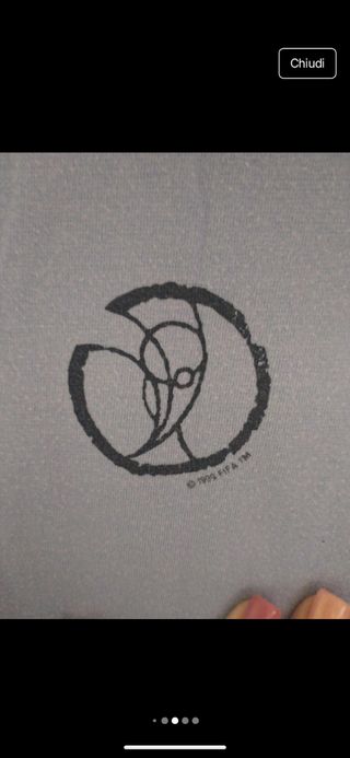 T-shirt Adidas donna vintage blu