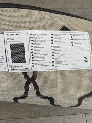 Tappeto Ikea Hovslund Nero