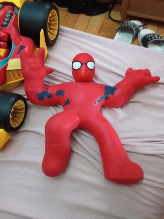 Coche de Juguete Iron Man y Spiderman