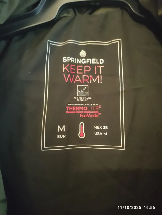 Chaleco acolchado hombre verde oliva