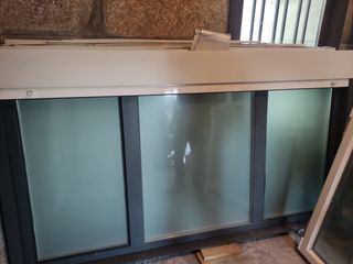 2 Ventanas Aluminio Grandes con Persiana 