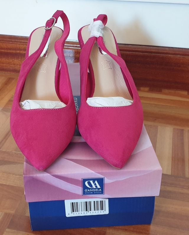 Zapatos de tacón D'Angela Fucsias
