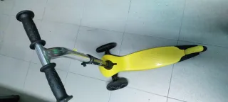 Patinete infantil 3 ruedas amarillo