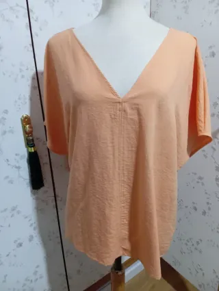 Blusa naranja talla 48