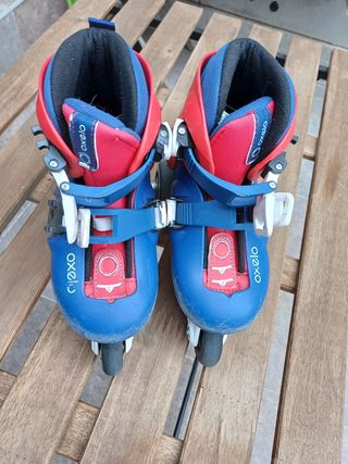 Patines Oxelo Play 3 Niños Azul Talla 26-28