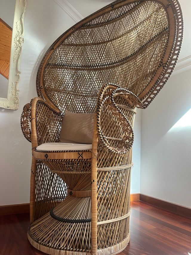 Sillón de ratán estilo Emmanuel