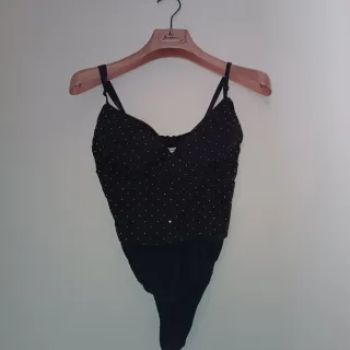 Body donna con strass