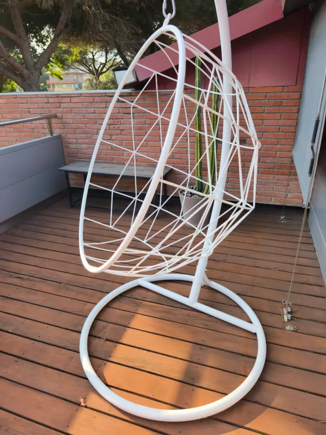 Columpio exterior semiesfera metal