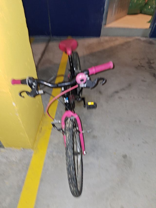 Bicicleta B'TWIN 20 Rosa/Negra