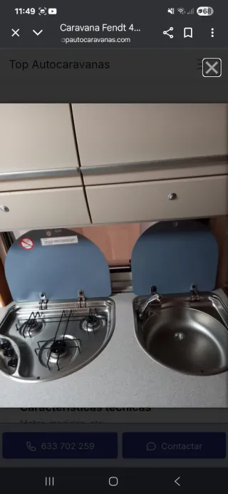 Vendo caravana fendt saphir full equip 2010