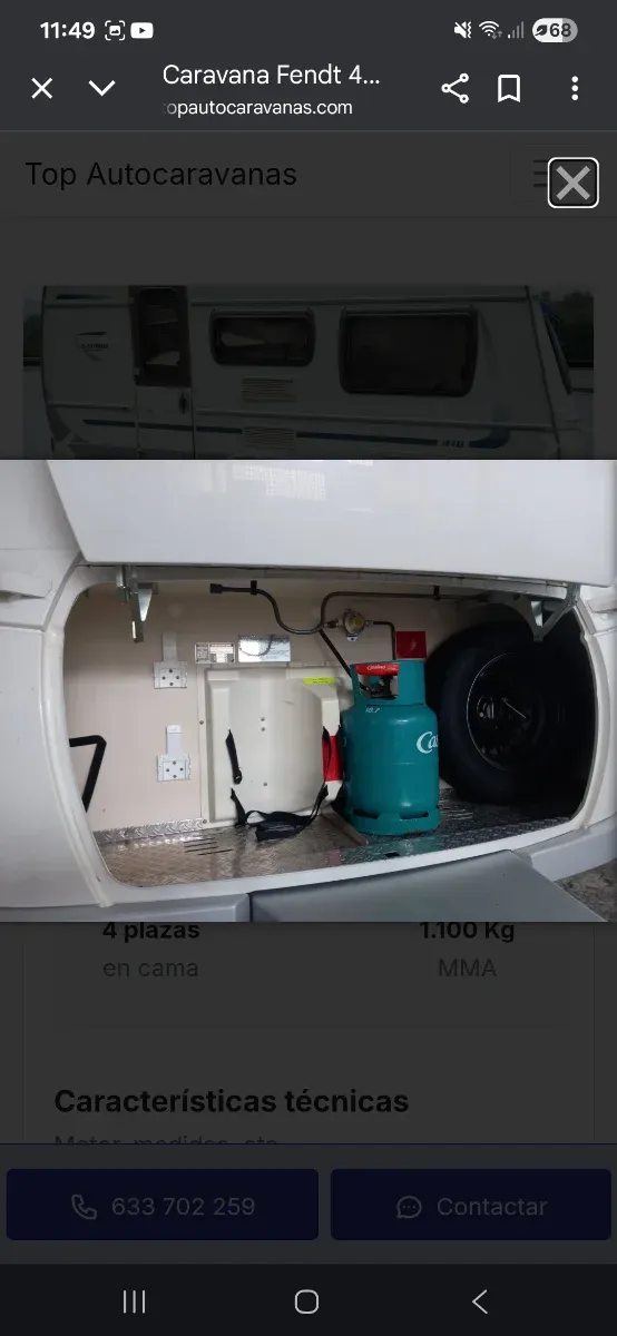 Vendo caravana fendt saphir full equip 2010