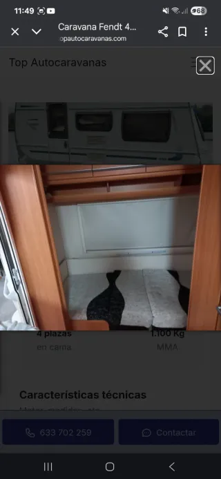 Vendo caravana fendt saphir full equip 2010