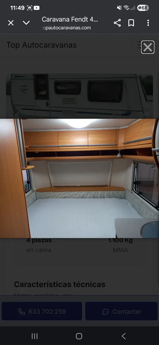 Vendo caravana fendt saphir full equip 2010