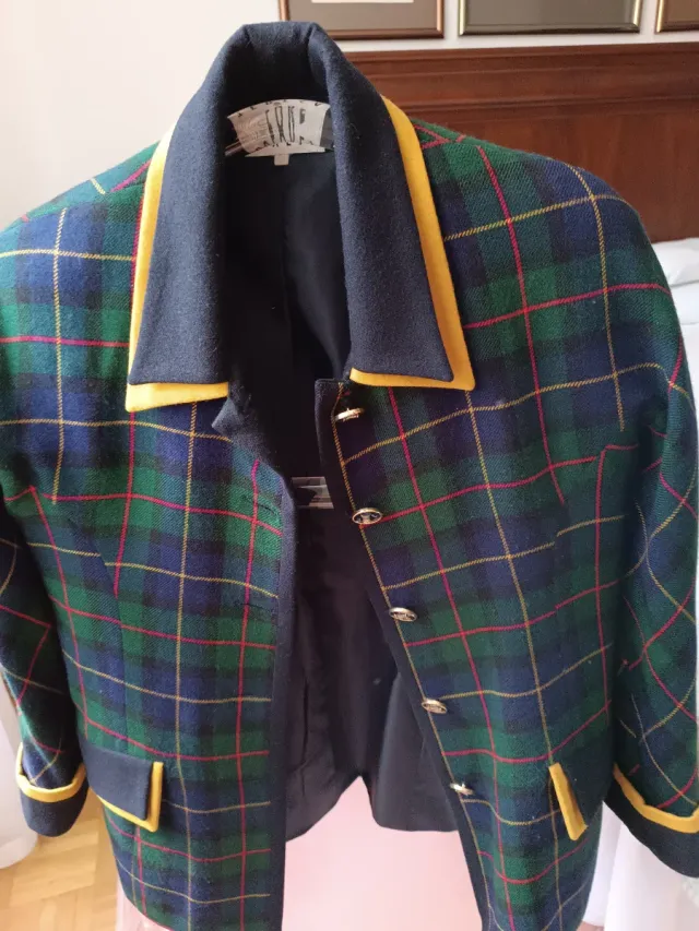 Chaqueta Doña Guiomar Talla M Tartán