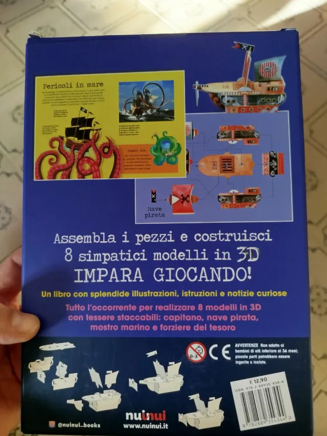 Libro Costruisci in 3D Pirati