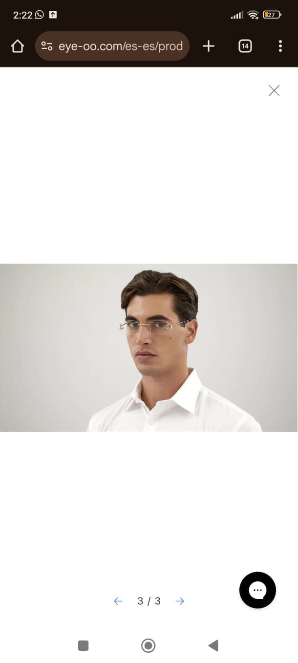 Gafas Cartier CT0344O Shiny Gold