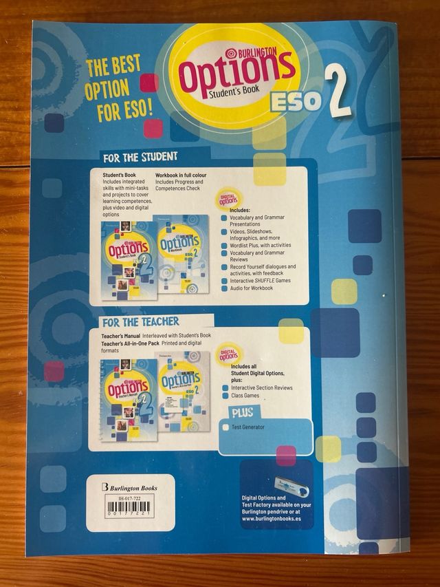 burlington options 2 eso students book 