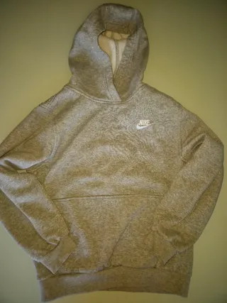 Sudadera Nike Capucha Gris Niño