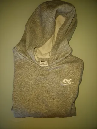 Sudadera Nike Capucha Gris Niño