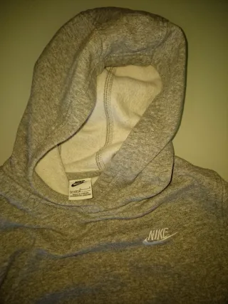 Sudadera Nike Capucha Gris Niño